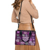 My Daily Bible Affirmations Purple Leather Handbag, Handbag Design, Personalized Leather Handbag, Gifts for Women, CABLTB171223.