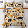 Uni All Season Quilt 3-Piece Set Riding Pumpkins