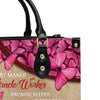 Way Maker Miracle Worker Leather Handbag, Butterfly Pink Leather Handbag, Gifts for Women, CABLTB01311023.