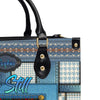Vintage hand-woven southwest lacing design, Personalized Bags, Gifts for Women, Christmas Gift, CABLTB01080923.
