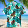 Unijames Morgan Horse In Tropical Leaves Pattern Hawaiian Shirt