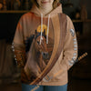 Unijames Personalized Morgan Horse Desert Sunset Texture Hoodie