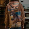 Unijames Personalized Morgan Horse Farm Texture Hoodie