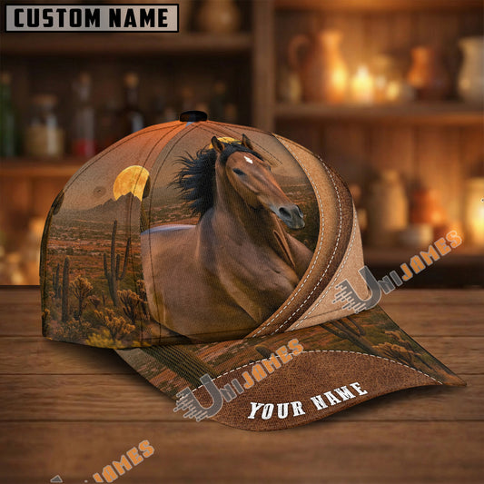 Unijames Personalized Morgan Horse Lover Desert Scene Cap