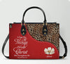 Personalized Christian Leather Handbag with Bible Verses – Faith Tote Purse for Women |