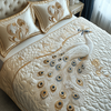 Peacock 3-Piece Quilted Bedding Set NCU0VT174