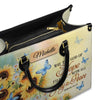 May The God Of Hope Fill You With All Joy And Peace Romans 15 13 Butterfly Sunflower, Handbag Design, Monogram Leather Handbag, Gifts for Women, CABLTB06271223.