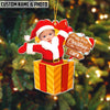 UniJames Personalized Name & Photo My First Christmas Santa Baby Acrylic Ornament