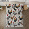 Uni Chicken Paper Pattern Custom Name Bedding Set