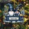 UniJames Growing Old Together Gnome Couple Personalized Christmas Acrylic Ornament
