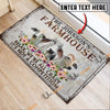 Uni Brahman Relax Cattle Farm Personalized Name Doormat