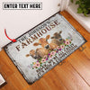 Uni Jersey Relax Cattle Farm Personalized Name Doormat