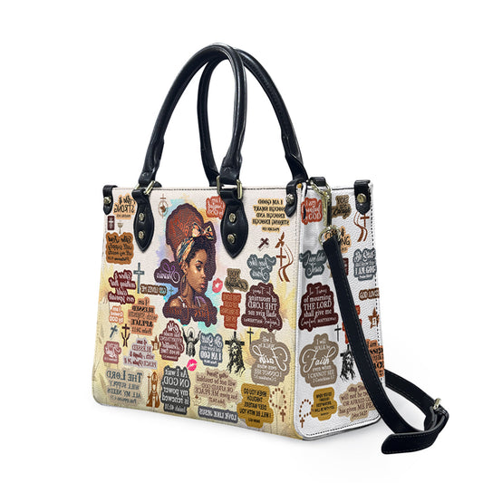Personalized Designs with Women of Color, Bible Verses, and Zodiac Signs – Add Your Name for a Unique Touch, Handbag Design, Black Women Leather Handbag, Gifts for Women, CABLTB01191223.