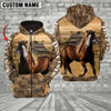 Uni Horse Farming Personalized 3D Hoodie
