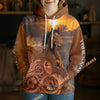 UniJames Personalized Western Tooled Leather Horse 3D Hoodie