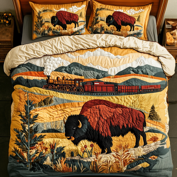 Oklahoma Pride 3-Piece Quilted Bedding Set NCU0VH4705