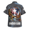 UniJames One Nation Under God Cross Eagle Hawaiian Shirt - Christian Hawaiian Shirt - Religious Hawaiian Shirts