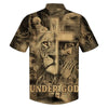 UniJames One Nation Under God Hawaiian Shirt For Men - Jesus And The Lion Of Judah Hawaiian Shirts - Christian Hawaiian Shirt