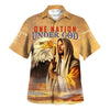 UniJames One Nation Under God Jesus Hawaiian Shirt - Best Hawaiian Shirts - Christian Hawaiian Shirt
