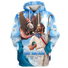 Uni One Nation Under God Jesus Holding Earth 3D Hoodie