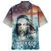 UniJames One Nation Under God Jesus Lion Hawaiian Shirts - Christian Hawaiian Shirt - Hawaiian Shirts For Men