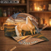 Unijames Personalized Sunset Zipper Horse Portrait Cap