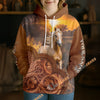 UniJames Personalized Western Tooled Leather Horse 3D Hoodie