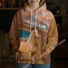 Unijames Personalized Palomino Horse Farm Texture Hoodie