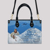 Personalized Leather Handbag with Bible Verses – Christian Gift for Women |