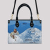 Personalized Leather Handbag with Bible Verses – Christian Gift for Women |