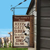 uni Customized Name BRAHMAN CATTLE LOVERS KEEP GATE CLOSED All Printed 3D Metal Sign