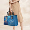 Custom Christian Leather Handbag with Bible Verse – Faith-Inspired Personalized Purse by