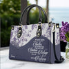 Personalized Leather Handbag with Bible Verses – Custom Color – Christian Tote Purse for Women |
