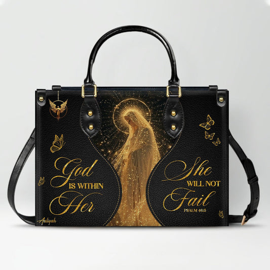 Personalized Christian Leather Handbag | ™ Faith Gift for Women