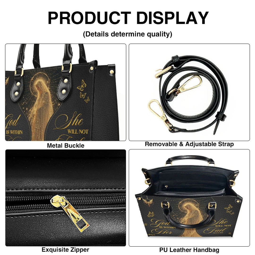 Personalized Christian Leather Handbag & Wallet Set | ™ Faith Gift for Women