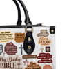 My Daily Bible Affirmation Leather Handbag, Personalized Bags, Gifts for Women, Christmas Gift, CABLTB01170923.