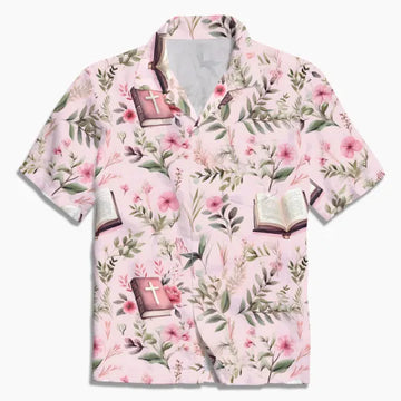UniJames Sailboats and Crosses Christian Hawaiian Shirt