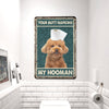 uni Poodle All Printed 3D Metal Sign