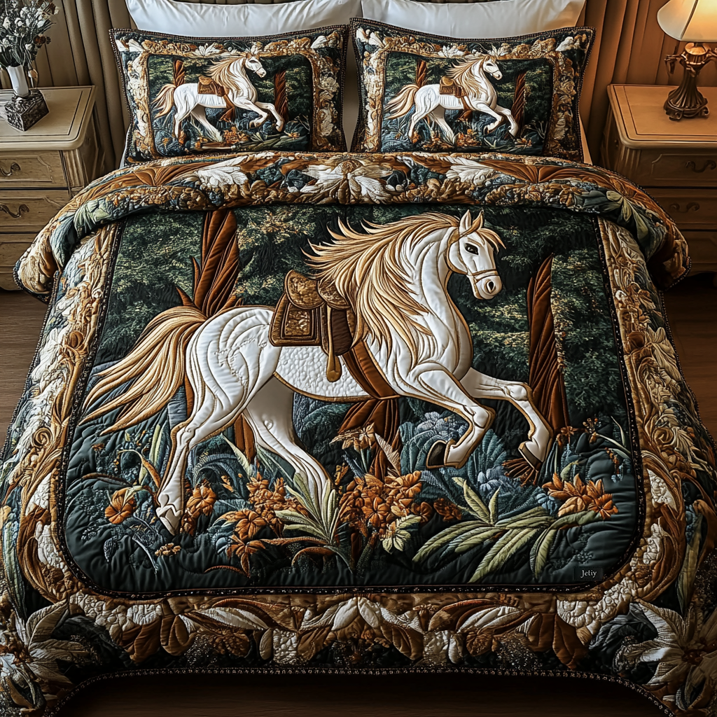 Prairie Spirit 3-Piece Quilted Bedding Set NCU0VH0367