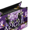  Uncover the sacred meaning of your name - Leather Handbag Purple - Personalized Bags - Gifts for Women - Christmas Gift - CABLTB02271024.