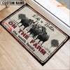 Uni Dexter Life is Better Custom Name Doormat