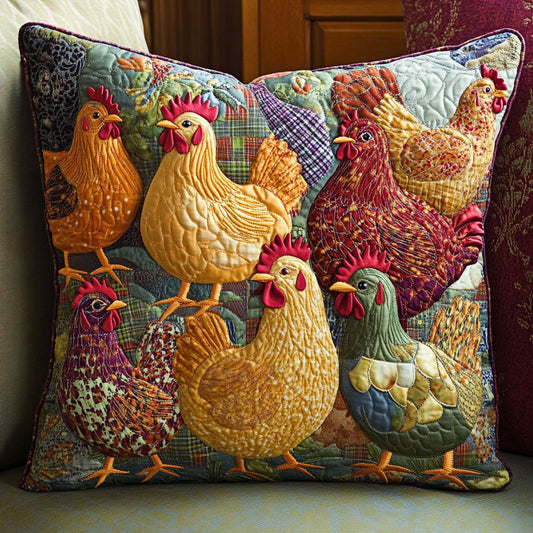 Quilted Poultry Quilted Pillow Case NCU0NT6261