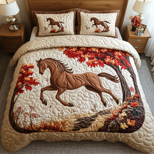 Regal Trot 3-Piece Quilted Bedding Set NCU0DV2546