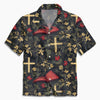 UniJames Retro Bible Flower Cross Christian Hawaiian Shirt