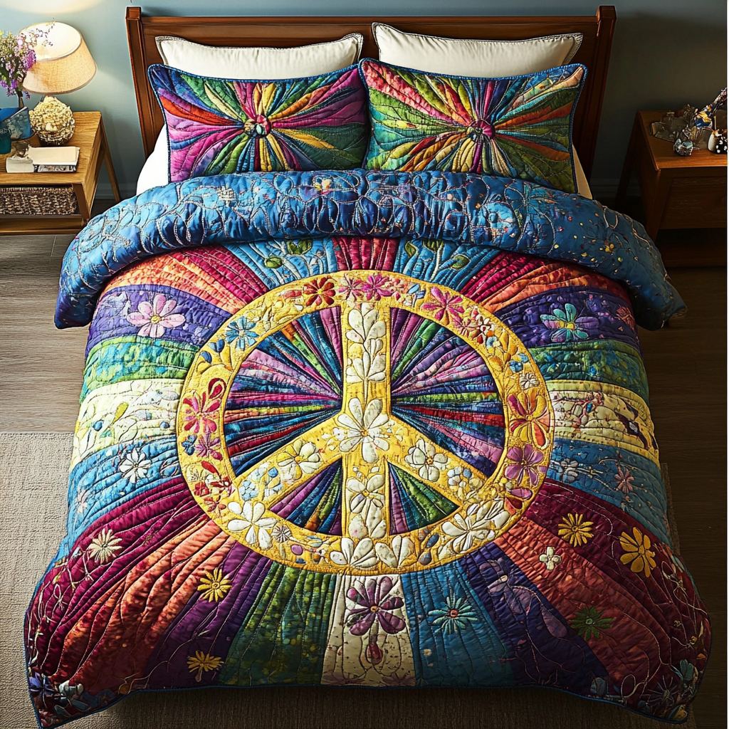 Hippie Quilted Bedding Set NCU0VT110
