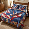 Rustic Western 3-Piece Quilted Bedding Set NCU0NT12755