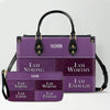 Personalized Leather Handbag & Long Wallet Set