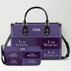 Personalized Leather Handbag & Long Wallet Set