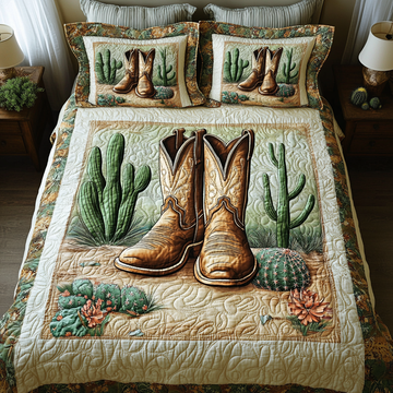 Saddle Up 3-Piece Quilted Bedding Set NCU0DK6834
