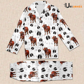 Uni Red Brahman Farming 3D Pajamas